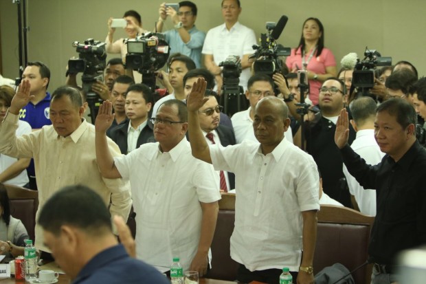 Nbi witnesses during the congress hearing. RICHARD REYES/PHILIPPINE DAILY INQUIRER