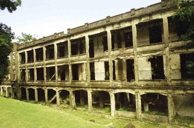 Ruins of soldiers’ barracks on Corregidor Island