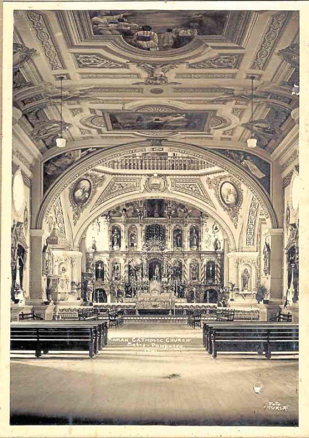 Betis Church in a 1941 photograph. —CENTER FOR KAPAMPANGAN STUDIES