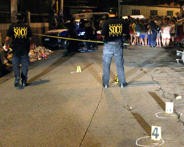 Crime scene investigation of a shooting (INQUIRER.NET FILE PHOTO/ ANNA CEREZO)