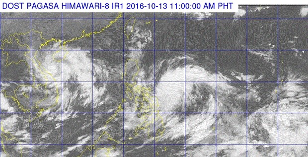 DOST PAGASA, satellite image,, tropical depression Karen