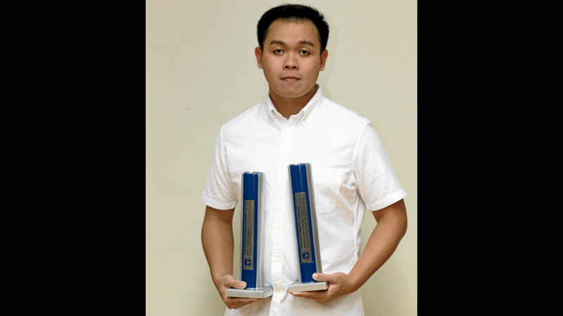 GOD’S WORK Ador Mayol, a senior reporter of the Cebu Daily News, attributes to God’s work his winning the Reporter of the Year for Print award for the fourth consecutive year. CONTRIBUTED PHOTO