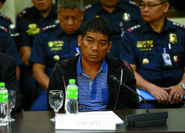 RONNIE DAYAN / NOVEMBER 24, 2016Driver/bodyguard Ronnie Dayan arrives at the Congress during the hearing on illegal drug trade in National Bilibid Prison in Muntinlupa City.INQUIRER PHOTO / NIÑO JESUS ORBETA