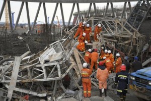 China scaffolding collapse Nov 2016