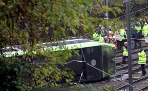 London tram derailment