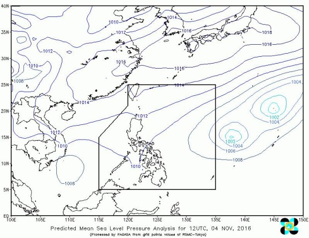 Screengrab from Pagasa Facebook page