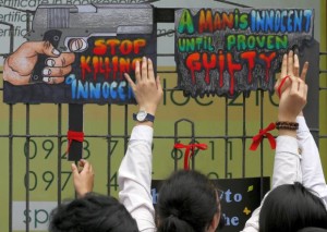 Protest against extrajudicial killings
