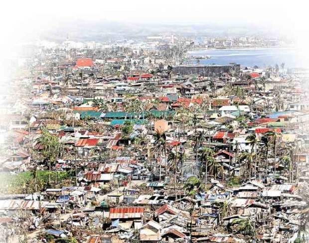 Scene of devastation in Tacloban City in 2013 —RAFFY LERMA