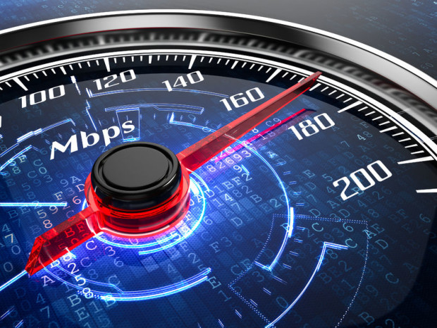 PHOTO: Illustrative image of circular gauge measuring Mpbs STORY: PH celebrates 30 years of Internet use, says DICT