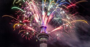 Auckland New Zealand fireworks New Year 2017