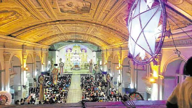 Interior of the Saint Michael the Archangel Church in Jagna, Bohol province, which keeps a 149-year-old tradition alive         CONTRIBUTED PHOTO