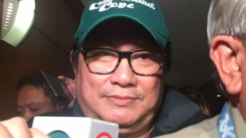 Wally Sombrero surfaces at NBI to clear his name after Justice secretary Aguirre tagged him in bribe try. Photo by Aie Balagtas See