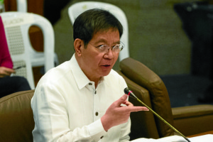 Sen. Panfilo Lacson at Senate hearing on murder of Jee Ick-joo