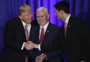Donald Trump - Mike Pence - Paul Ryan -26 Jan 2017