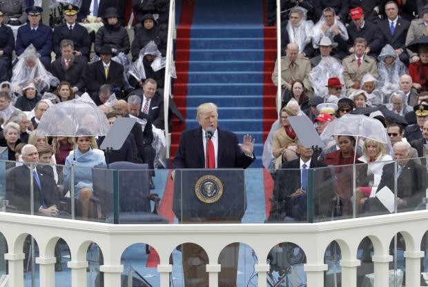 Donald Trump delivers his inaugural speech - 20 Jan 2017