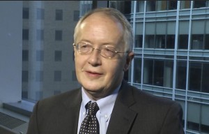 This frame grab form video shows Myron Ebell during an interview with The Associated Press in Washington, Thursday, Jan. 26, 2017. Ebell, the former head of President Donald Trump’s transition team at the Environmental Protection Agency says he expects the new administration to seek significant budget and staff cuts. (Photo from AP)