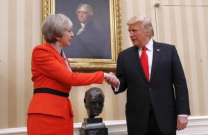 Theresa May - Donald Trump - Oval Office - 27 Jan 2017