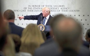 Donald Trump at CIA headquarters - 21 Jan 2017