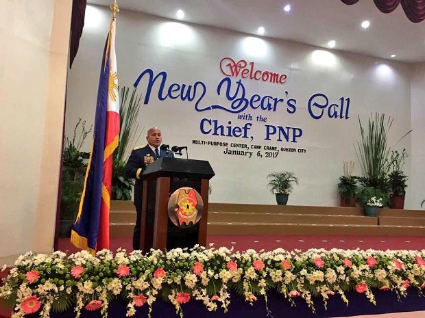 Ronald "Bato" dela Rosa, PNP, New Year's call, camp crame