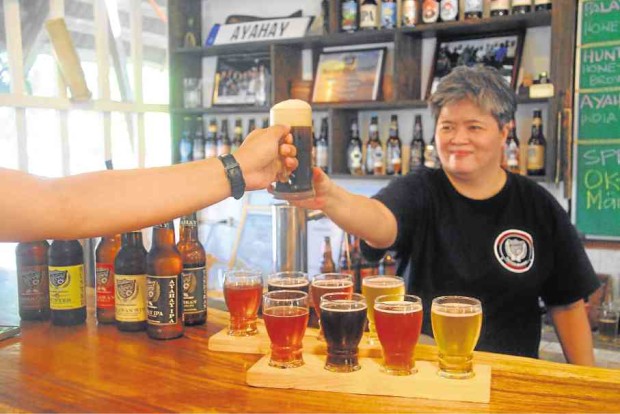 LET’S DRINK TO THAT  Ayah Javier brought craft beer to Puerto Princesa City. —DEMS ANGELES 