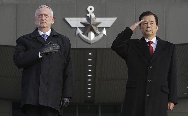 Jim Mattis, Han Min Koo, US, South Korea