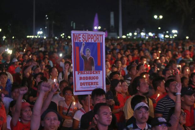 Supporters of Rodrigo Duterte at Quirino Grandstand 2 - 25 Feb 2017
