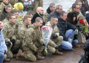 Ukrainian servicemen funeral rites - 1 Feb 2017