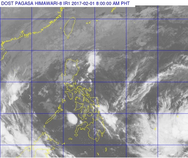 Light clouds can be seen over Luzon in this satellite photo released by Pagasa. PAGASA WEBSITE