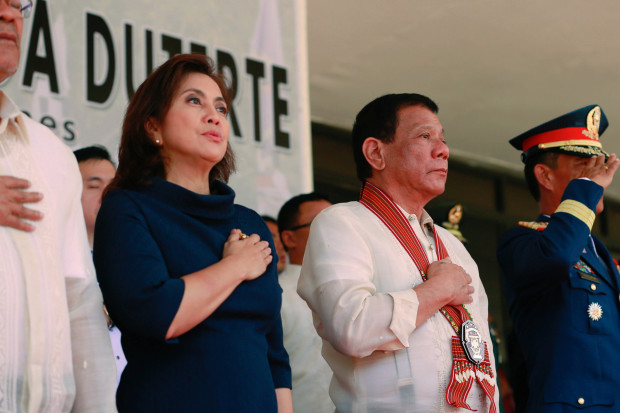 President Rodrigo Duterte and Vice President Leni Robredo