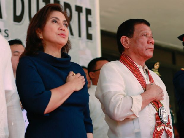 Rodrigo Duterte and Leni Robredo