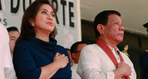Leni Robredo and Rodrigo Duterte