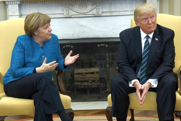Angela Merkel and Donald Trump - White House - 17 March 2017