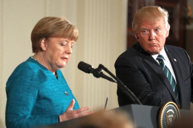 Angela Merkel and Donald Trump - White House 2 - 17 March 2017