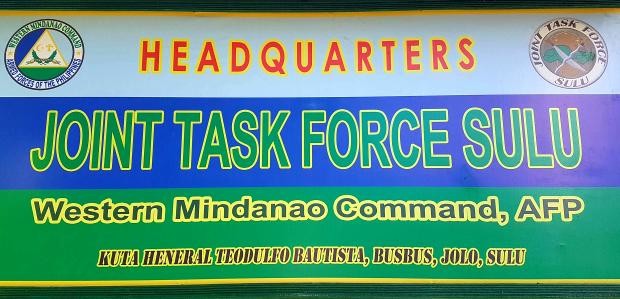 Joint Task Force Sulu signboard