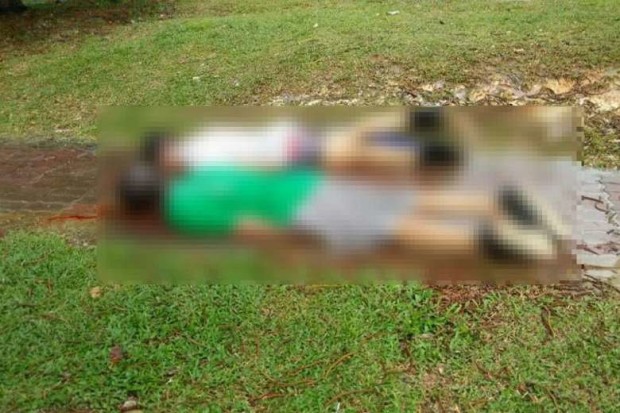 The bodies of Mr Yee Boon Koo, 59, and Madam Ooi Lee Chen, 57, were found lying face down on the jogging path. PHOTO: FACEBOOK