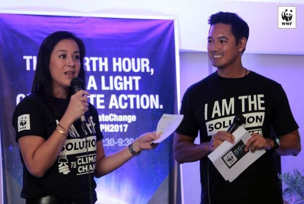 Mikee Cojuangco Jaworski and Marc Nelson - Earth Hour 2017 ambassadors