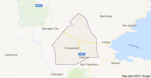 Prosperidad town, Agusan del Sur (Google maps)