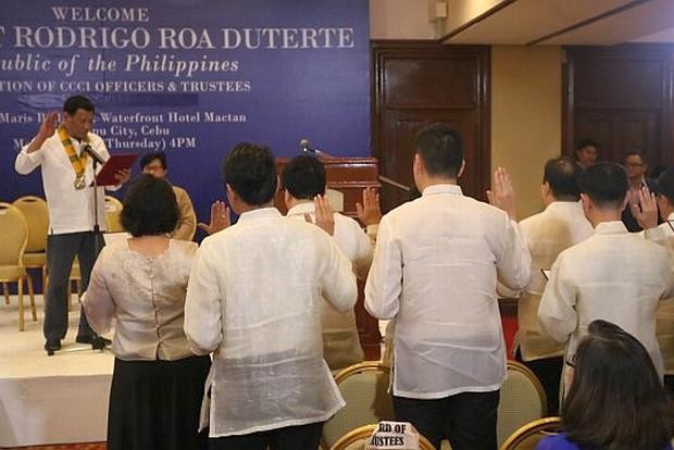 Rodrigo Duterte - Induction of Officer - Cebu Chamber of Commerce and Industry - 2 March 2017