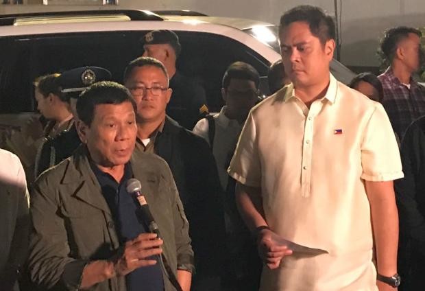 Rodrigo Duterte with Martin Andanar - Baguio - 11 March 2017