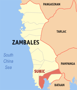 Subic, Zambales (Wikipedia maps)