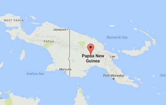 papua new guinea map