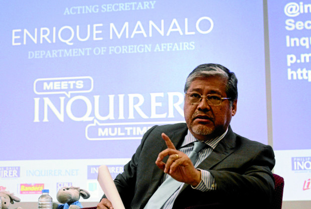 Acting Foreign Secretary Enrique Manalo —RICHARD A. REYES