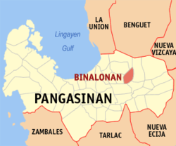 Binalonan, Pangasinan (Wikipedia maps)