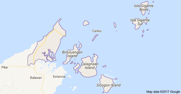 Carles town in Iloilo (Google maps)