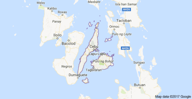 Central Visayas map. STORY: DOH to conduct house-to-house jabs for seniors in Central Visayas