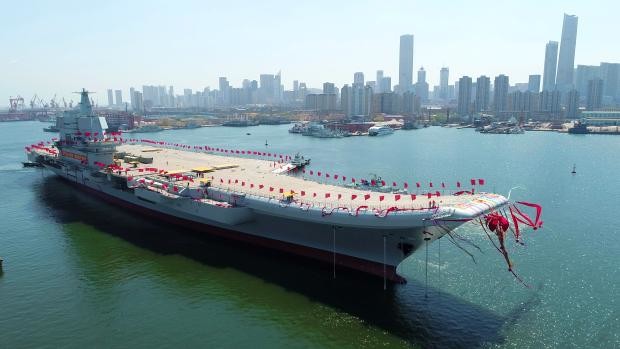 China's first locally made aircraft carrier in Dalian - 26 April 2017