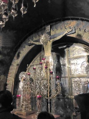 Golgotha where Jesus was crucified