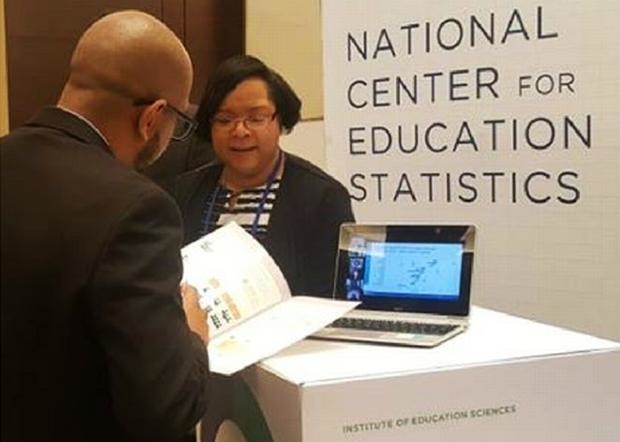 National Center for Education Statistics booth