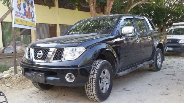 The Nissan Navara pickup which Nobleza and her companions used. / Banjie Talisic