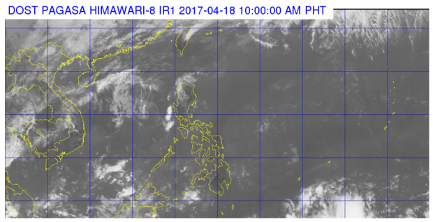 Satellite image from Pagasa 